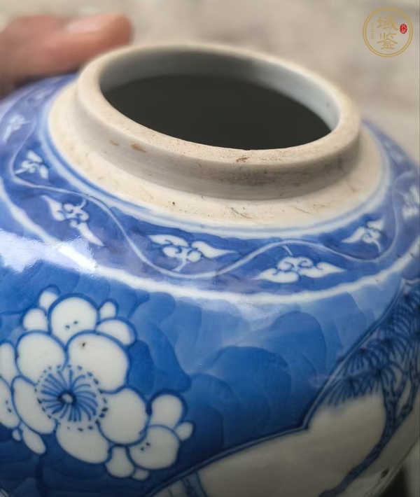 古玩陶瓷嬰戲紋青花罐真品鑒賞圖