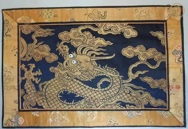 古玩雜項(xiàng)織錦龍片真品鑒賞圖