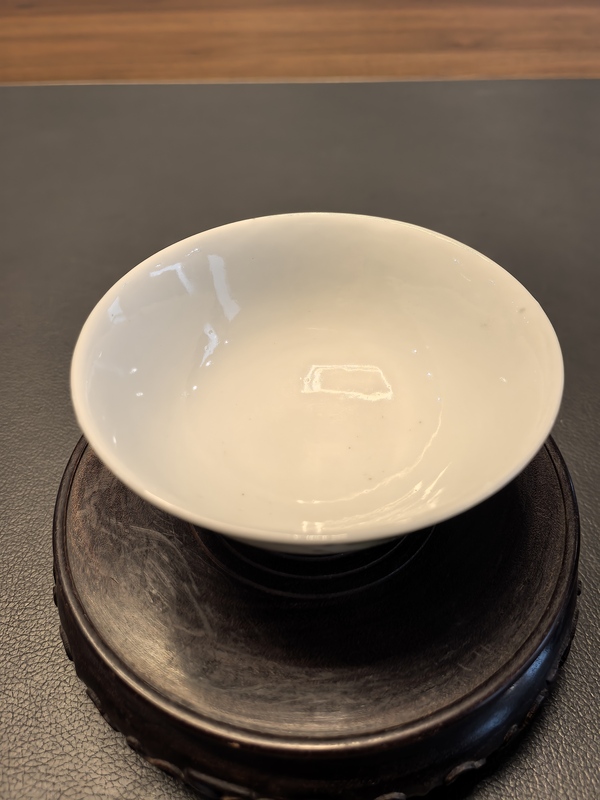 古玩陶瓷定燒瓷油粉彩松鶴延年圖茶碗拍賣(mài)，當(dāng)前價(jià)格980元