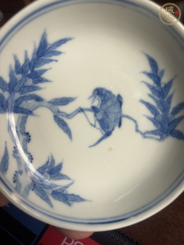 古玩陶瓷青花花鳥紋盤真品鑒賞圖