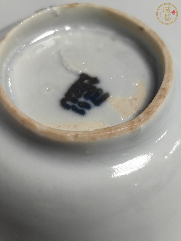 古玩陶瓷白釉青花茶杯真品鑒賞圖