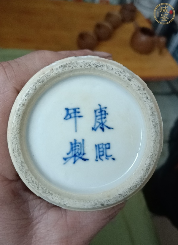 古玩陶瓷青花花鳥紋雞腿瓶真品鑒賞圖