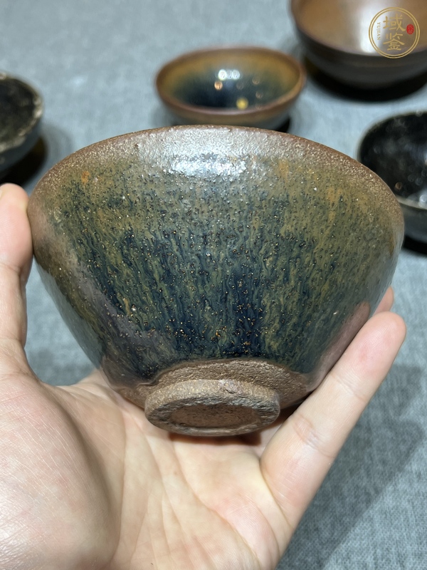 古玩建窯茶盞真品鑒賞圖