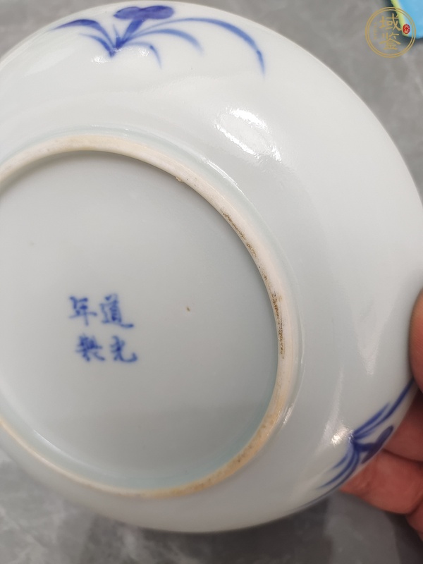 古玩陶瓷青花漁家樂紋盤真品鑒賞圖