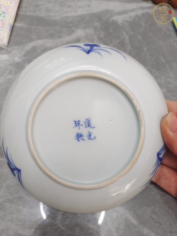 古玩陶瓷青花漁家樂紋盤真品鑒賞圖