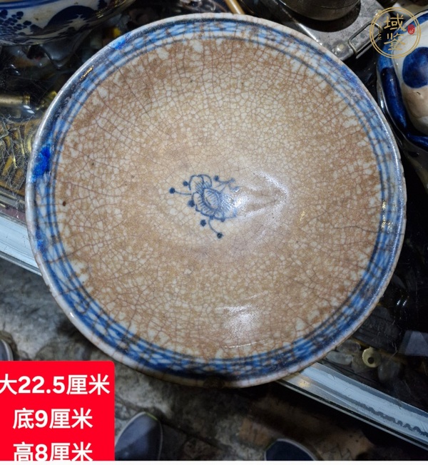 古玩陶瓷青化哥釉碗真品鑒賞圖