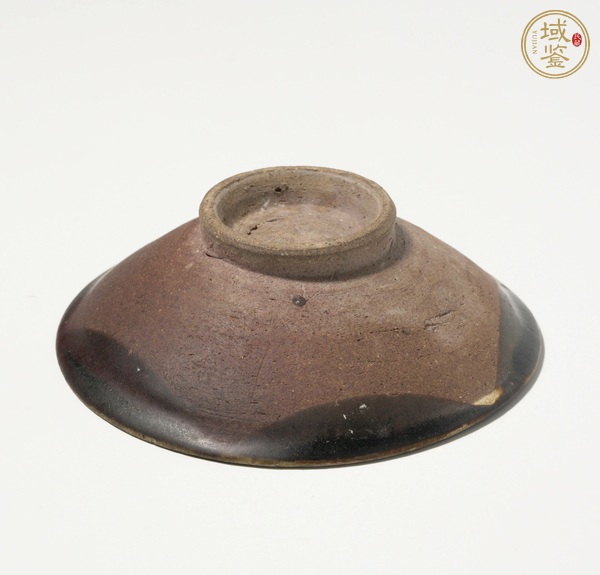 古玩陶瓷耀州窯黑釉點(diǎn)彩茶盞真品鑒賞圖