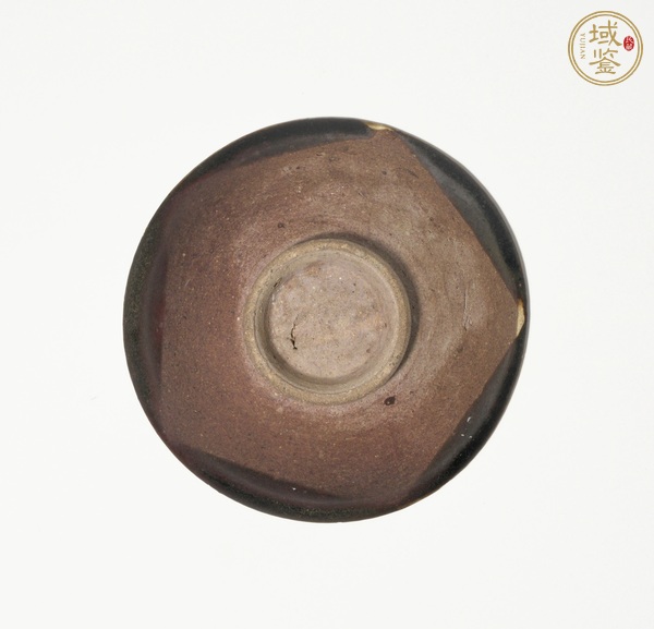 古玩陶瓷耀州窯黑釉點(diǎn)彩茶盞真品鑒賞圖