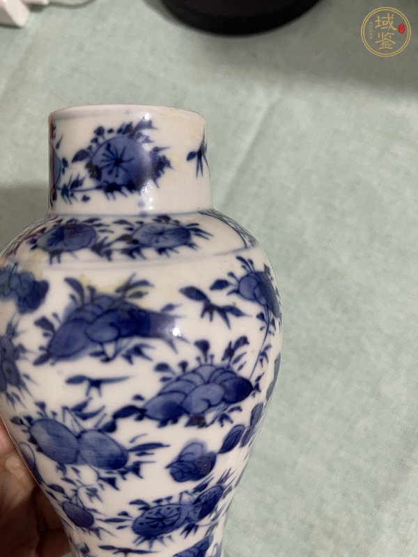 古玩陶瓷青花花鳥紋雞腿瓶真品鑒賞圖