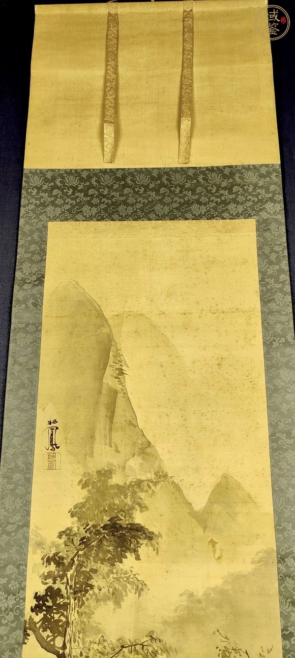 古玩字畫山水圖真品鑒賞圖