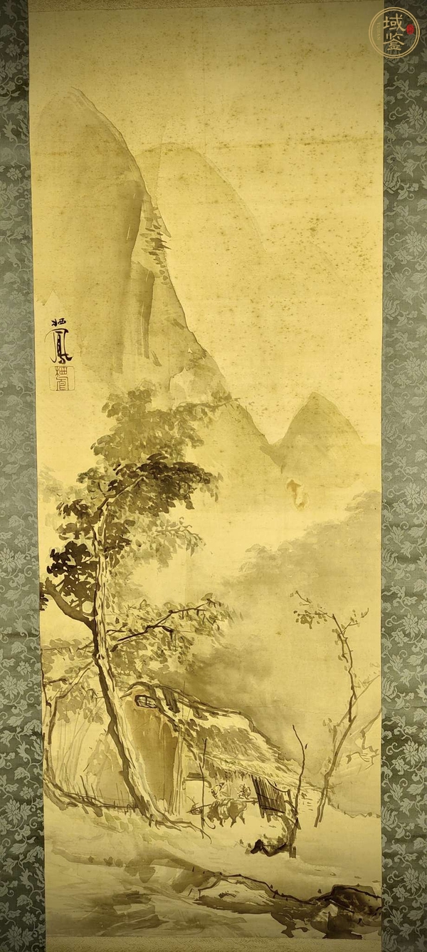 古玩字畫山水圖真品鑒賞圖