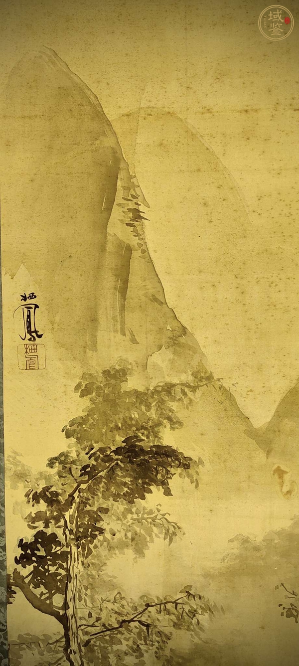 古玩字畫山水圖真品鑒賞圖