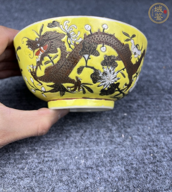 古玩陶瓷粉彩大雅齋風(fēng)格茶碗真品鑒賞圖