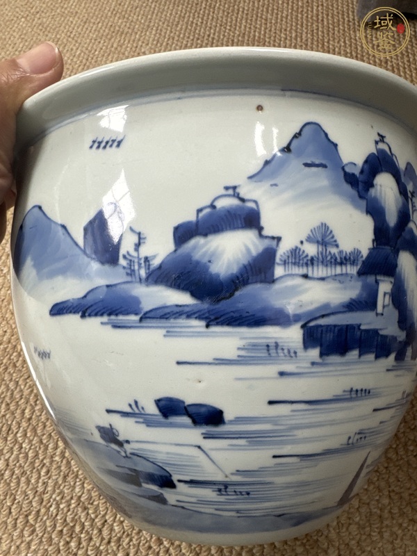 古玩陶瓷青花缸真品鑒賞圖