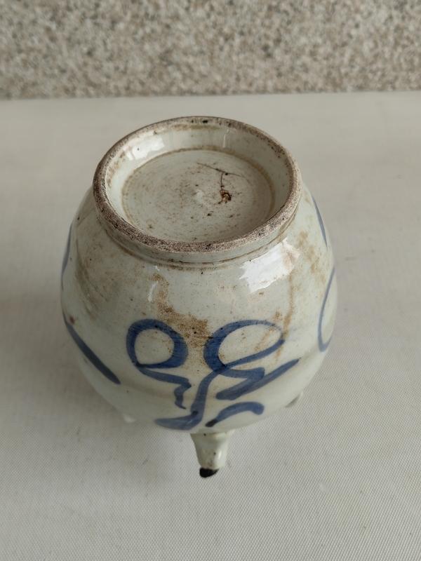 古玩陶瓷青花福字紋茶壺拍賣,當前價格580元