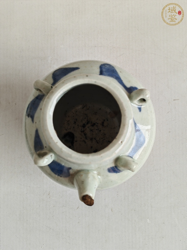 古玩陶瓷青花福字紋茶壺真品鑒賞圖