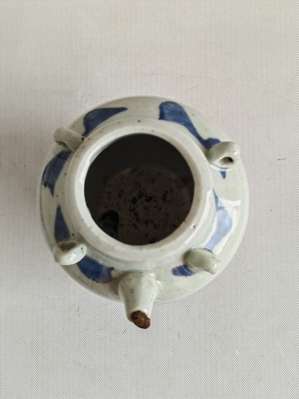 古玩陶瓷青花福字紋茶壺拍賣,當前價格580元