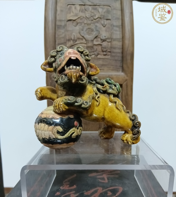 古玩獅子塑像真品鑒賞圖