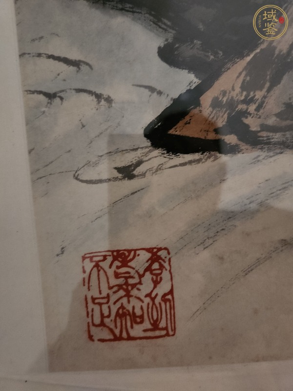 古玩關(guān)山月山水真品鑒賞圖