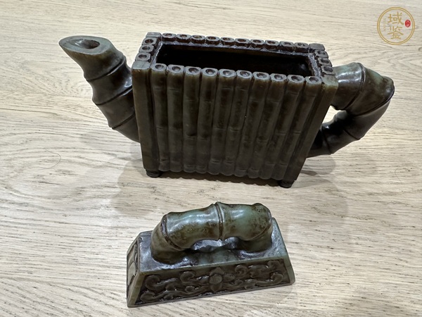 古玩玉器玉竹節(jié)壺真品鑒賞圖