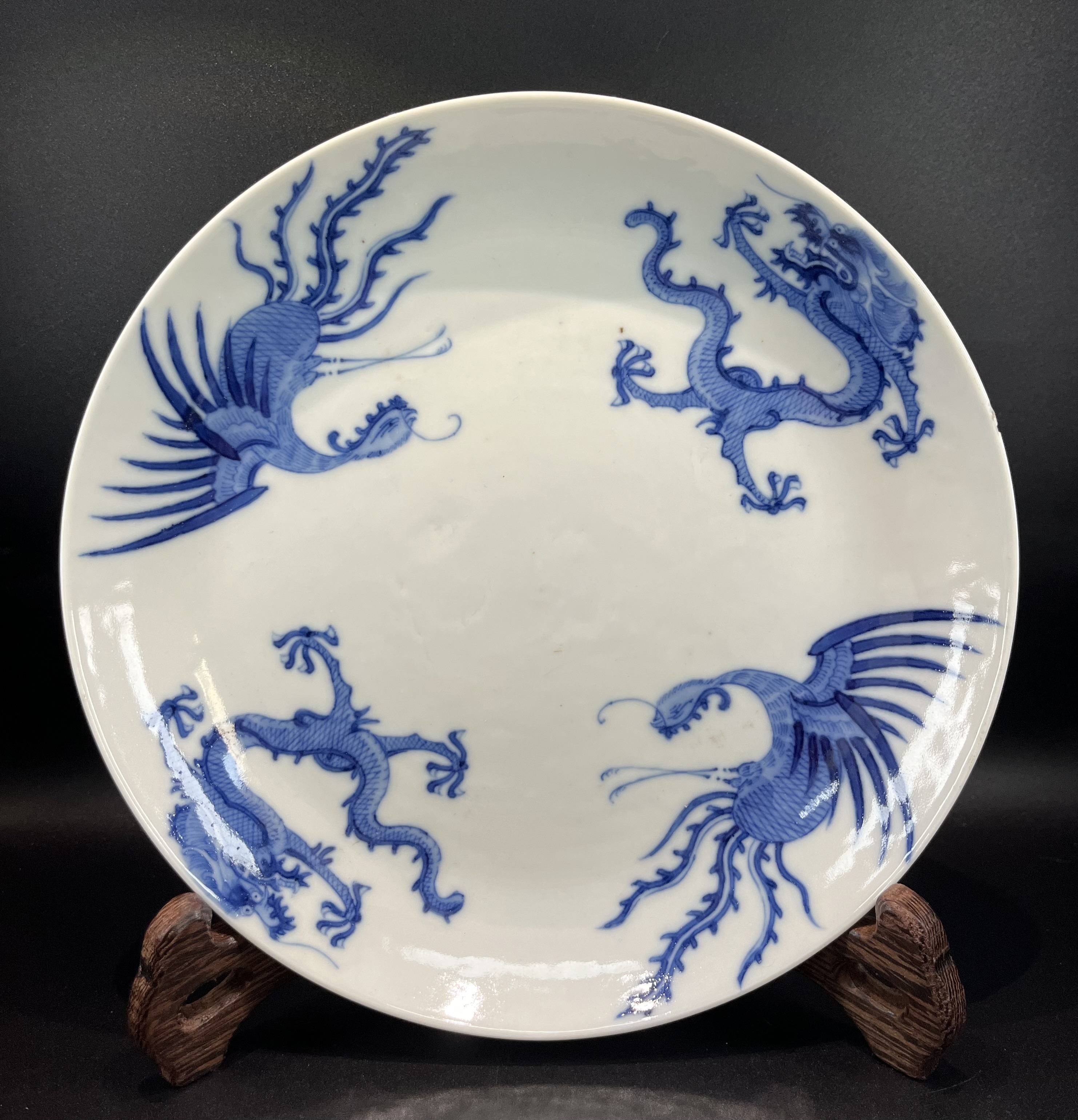 中国 唐物 古瓷 宋代白瓷花卉紋大碗 - 宋