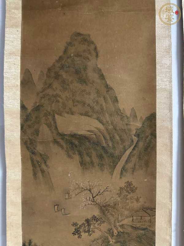 古玩字畫山水四屏真品鑒賞圖