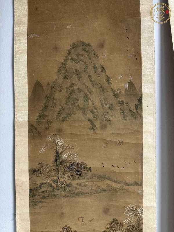 古玩字畫山水四屏真品鑒賞圖