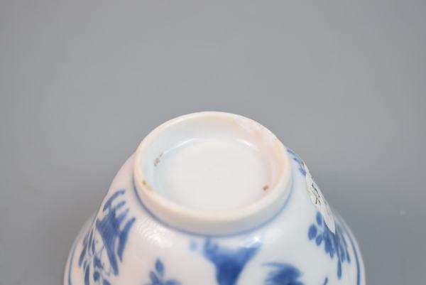 古玩陶瓷清康熙青花花鳥瑞獸紋杯拍賣，當前價格433元