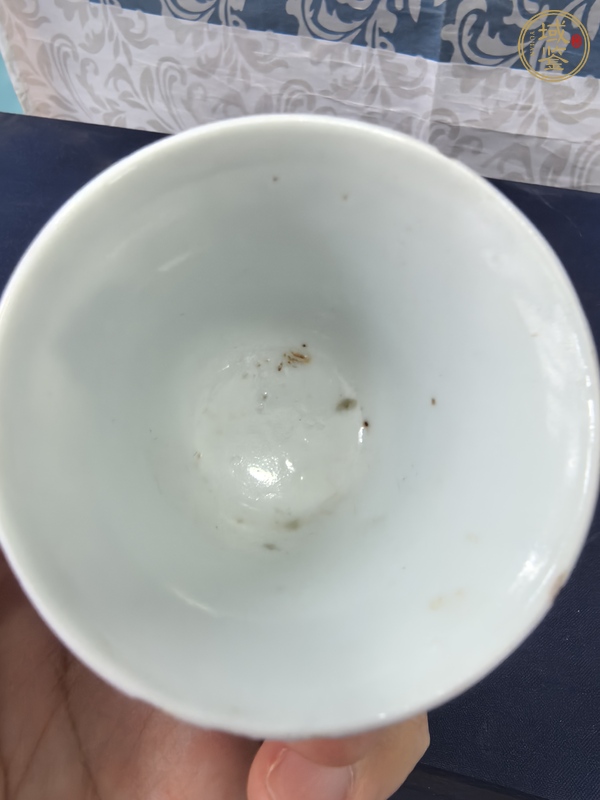 古玩陶瓷福壽紋青花杯真品鑒賞圖