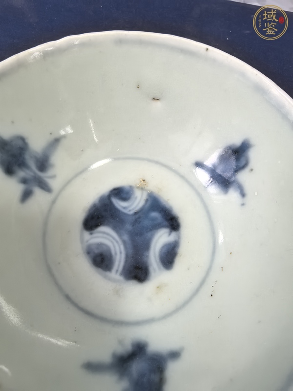 古玩陶瓷青花飛馬紋茶碗真品鑒賞圖