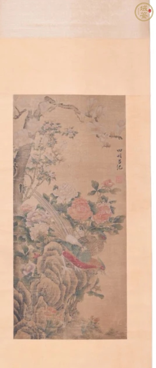 古玩呂紀款花鳥真品鑒賞圖