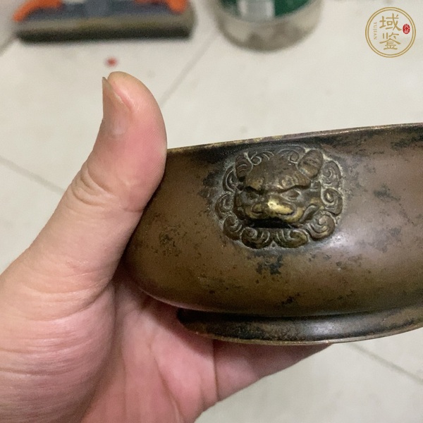 古玩銅器獅耳爐真品鑒賞圖