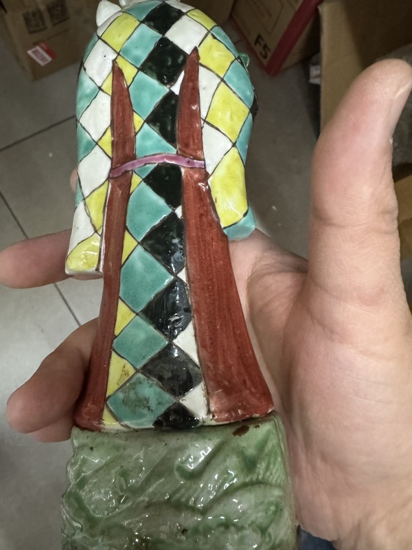 古玩陶瓷粉彩人物造像拍賣,當前價格3500元