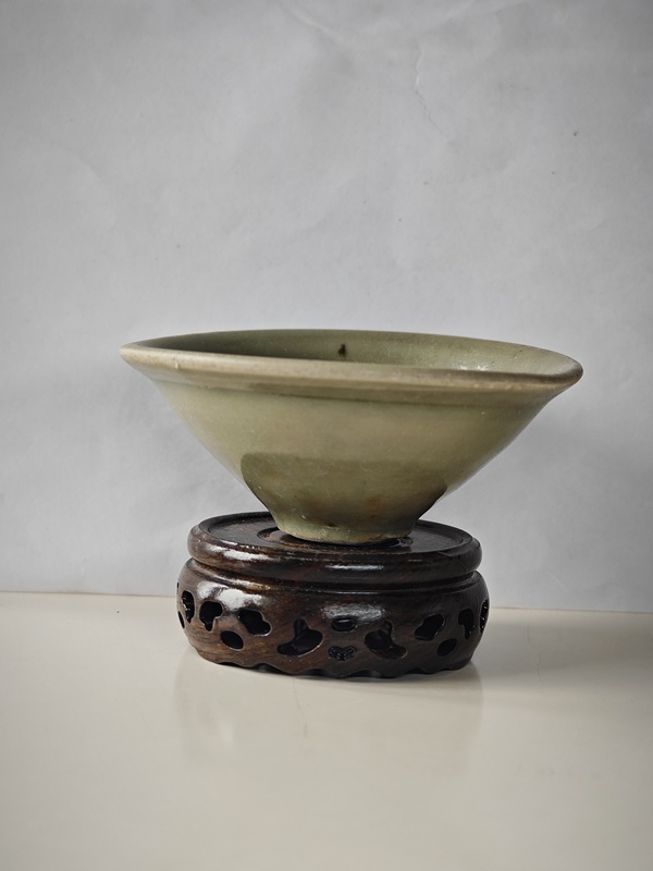 古玩陶瓷宋耀州窯青釉茶盞拍賣,當前價格8765元