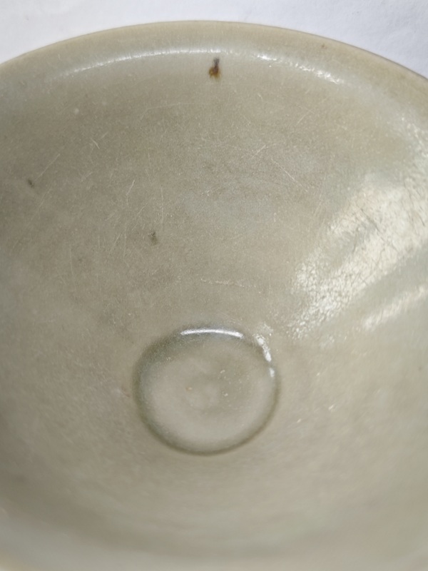 古玩陶瓷宋耀州窯青釉茶盞拍賣,當前價格8765元