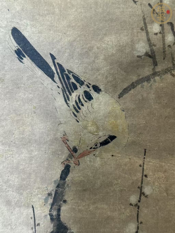 古玩字畫清代仿蔣廷錫花鳥真品鑒賞圖