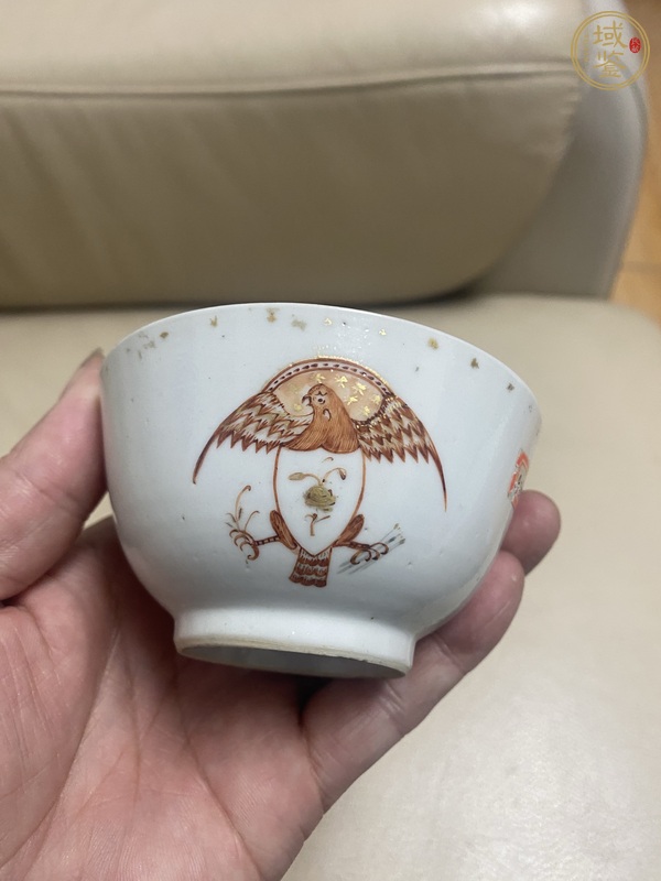 古玩陶瓷乾隆文章瓷茶杯真品鑒賞圖