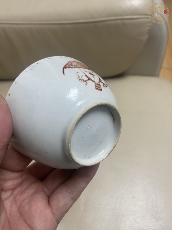 古玩陶瓷乾隆文章瓷茶杯真品鑒賞圖