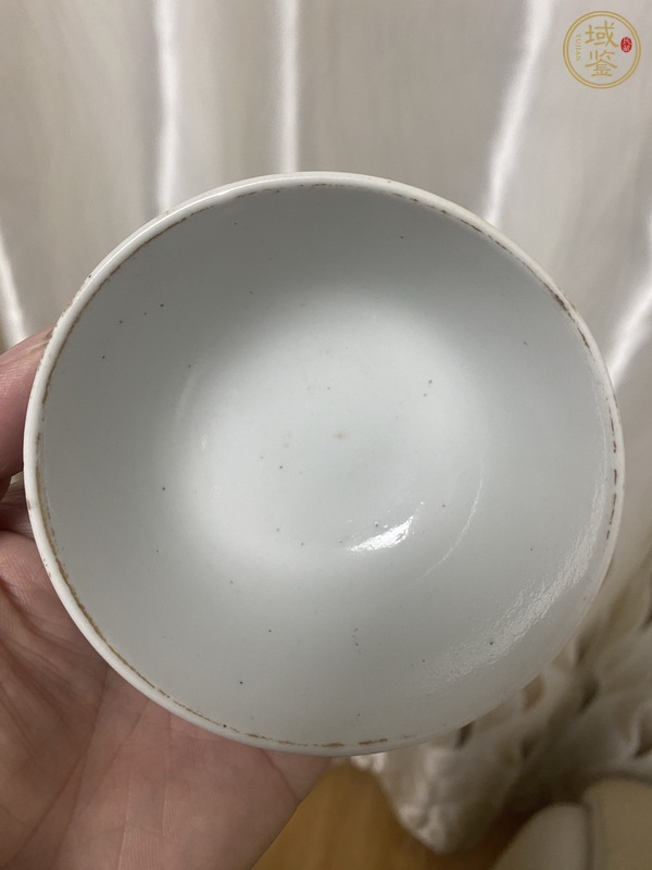 古玩陶瓷乾隆文章瓷茶杯真品鑒賞圖