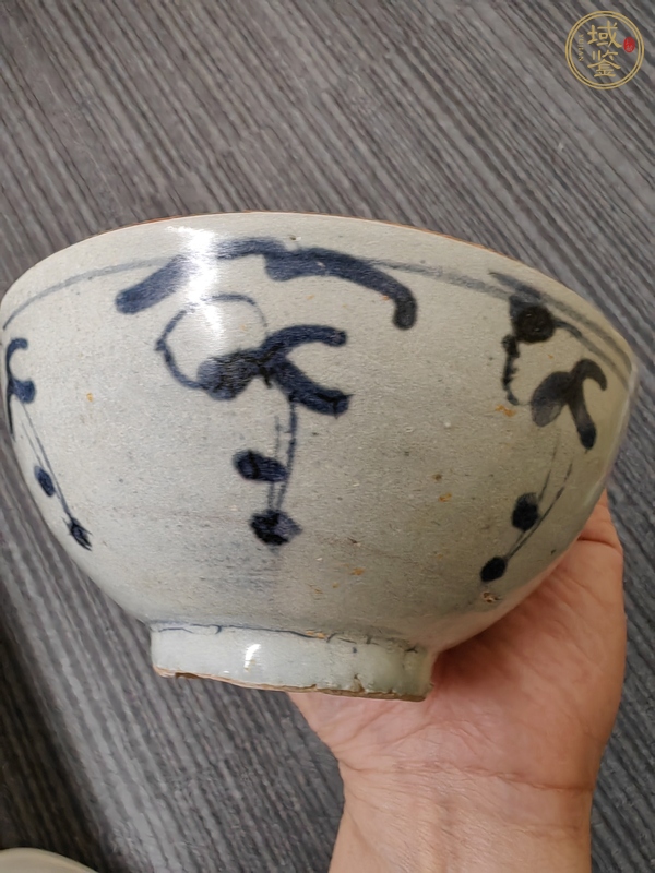 古玩陶瓷青花嬰戲圖茶碗真品鑒賞圖