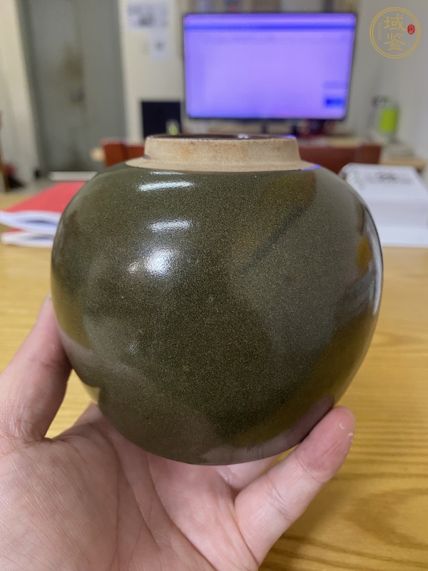 古玩陶瓷茶葉末釉茶葉罐真品鑒賞圖