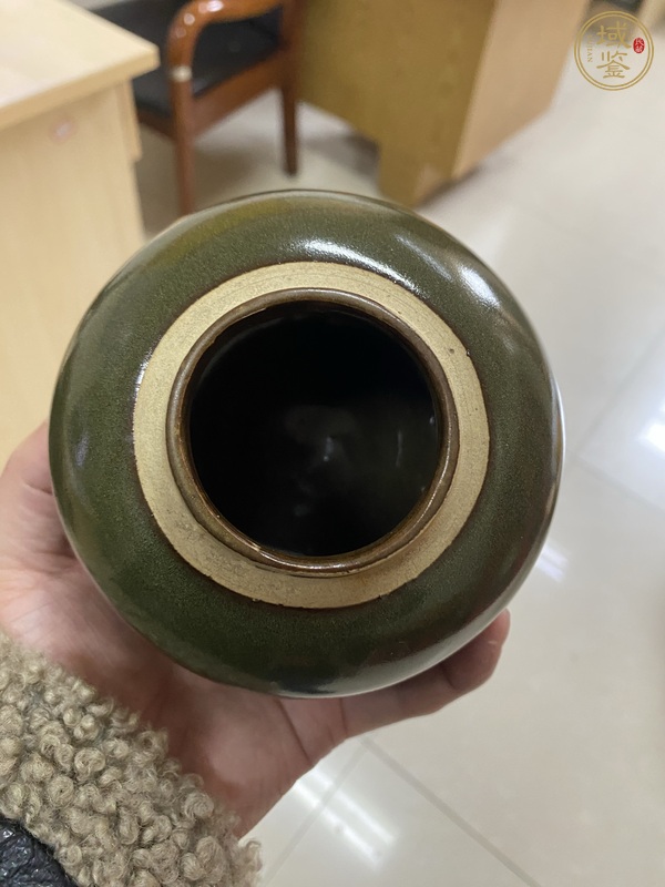 古玩陶瓷茶葉末釉茶葉罐真品鑒賞圖