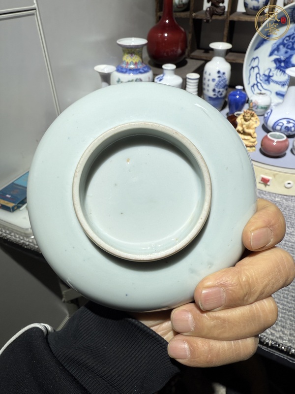 古玩陶瓷人物紋青花洗真品鑒賞圖