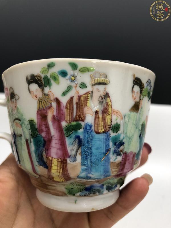 古玩陶瓷廣彩十二花神人物紋執(zhí)杯拍賣，當(dāng)前價格2280元