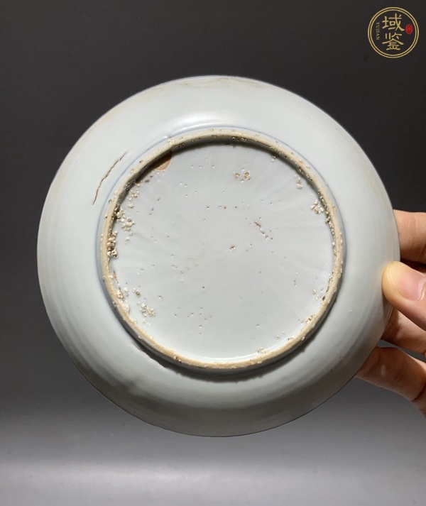 古玩陶瓷魁星青花盤真品鑒賞圖