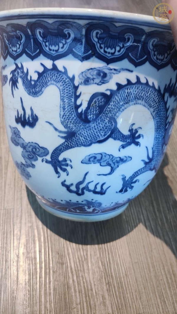 古玩陶瓷花盆真品鑒賞圖