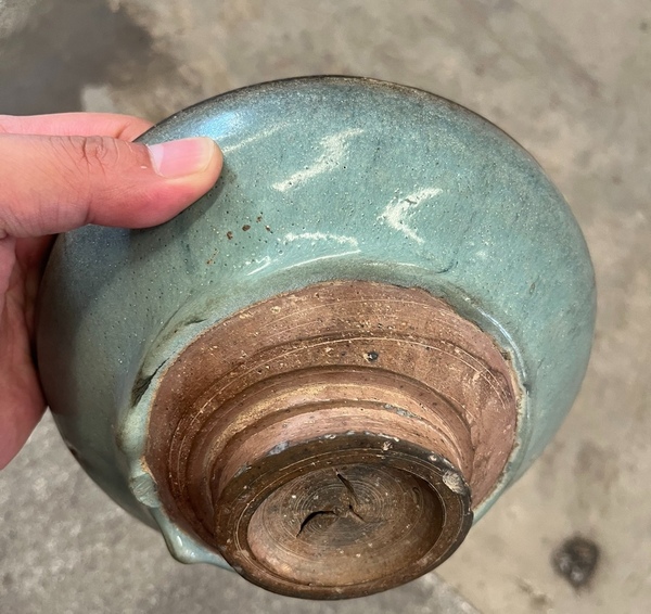古玩陶瓷鈞窯青釉大碗拍賣,當前價格3980元