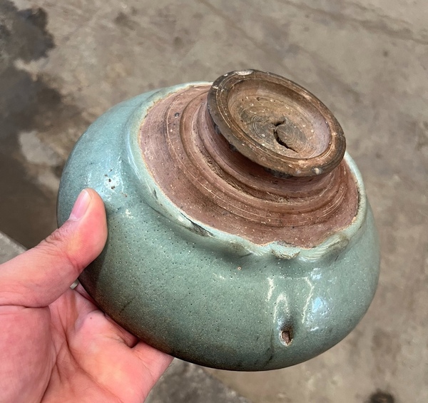 古玩陶瓷鈞窯青釉大碗拍賣,當前價格3980元