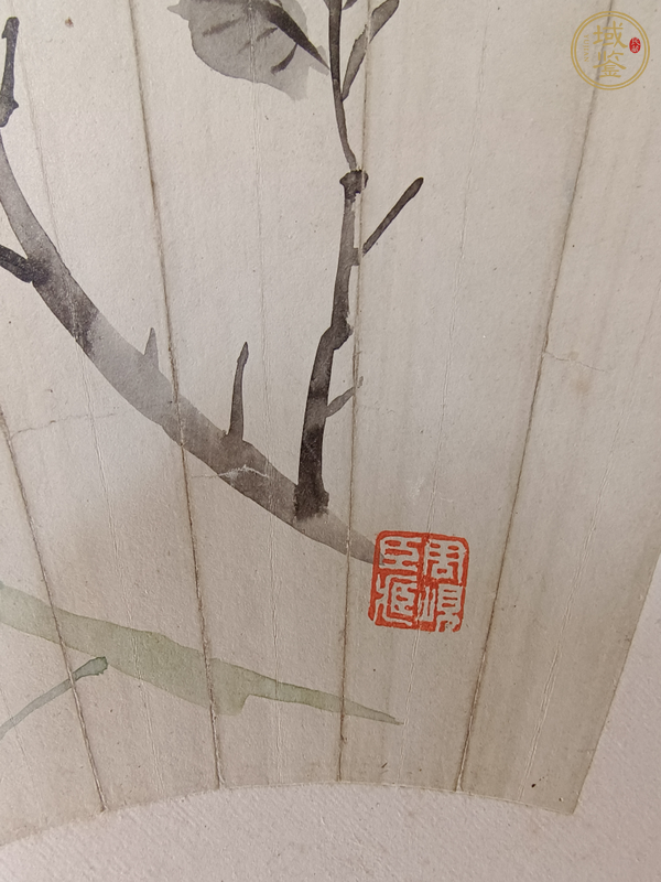 古玩字畫疑民國仿周閑花卉真品鑒賞圖