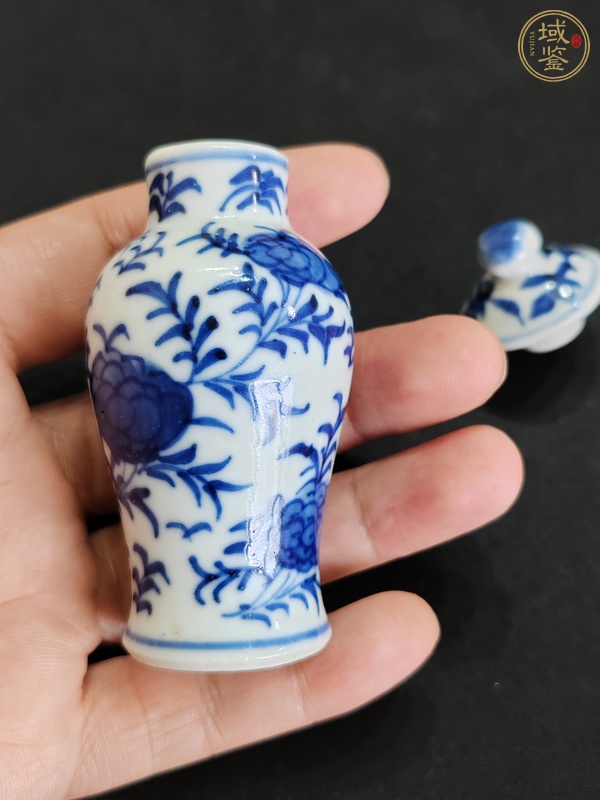 古玩陶瓷青花蓋瓶真品鑒賞圖